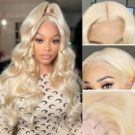 613 Blonde Human Hair 13x6 HD Body Wave Lace Front Wigs